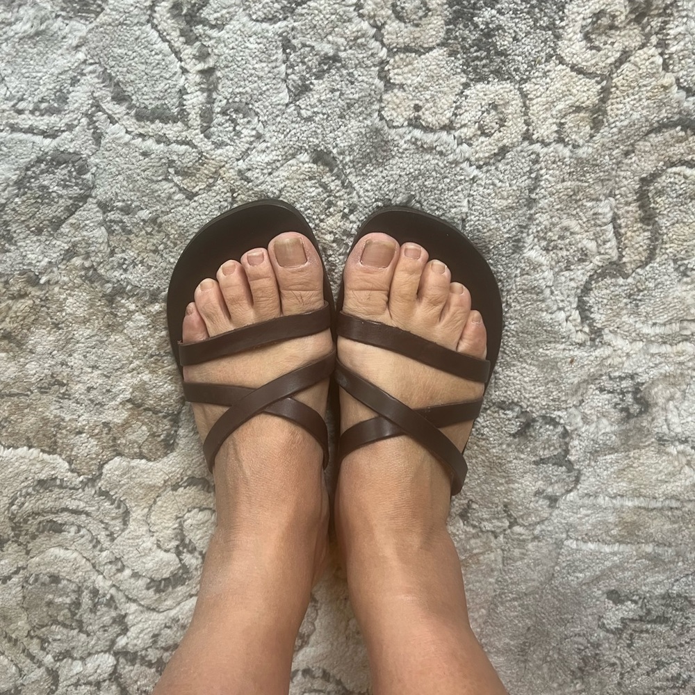 Sandal leather